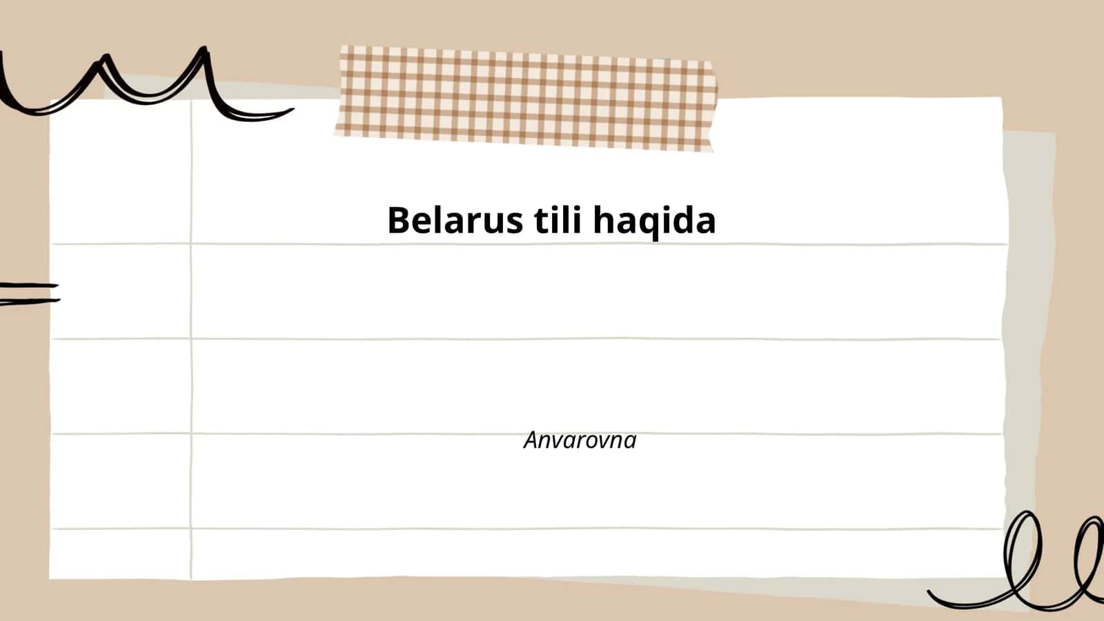 Belarus tili haqida 1