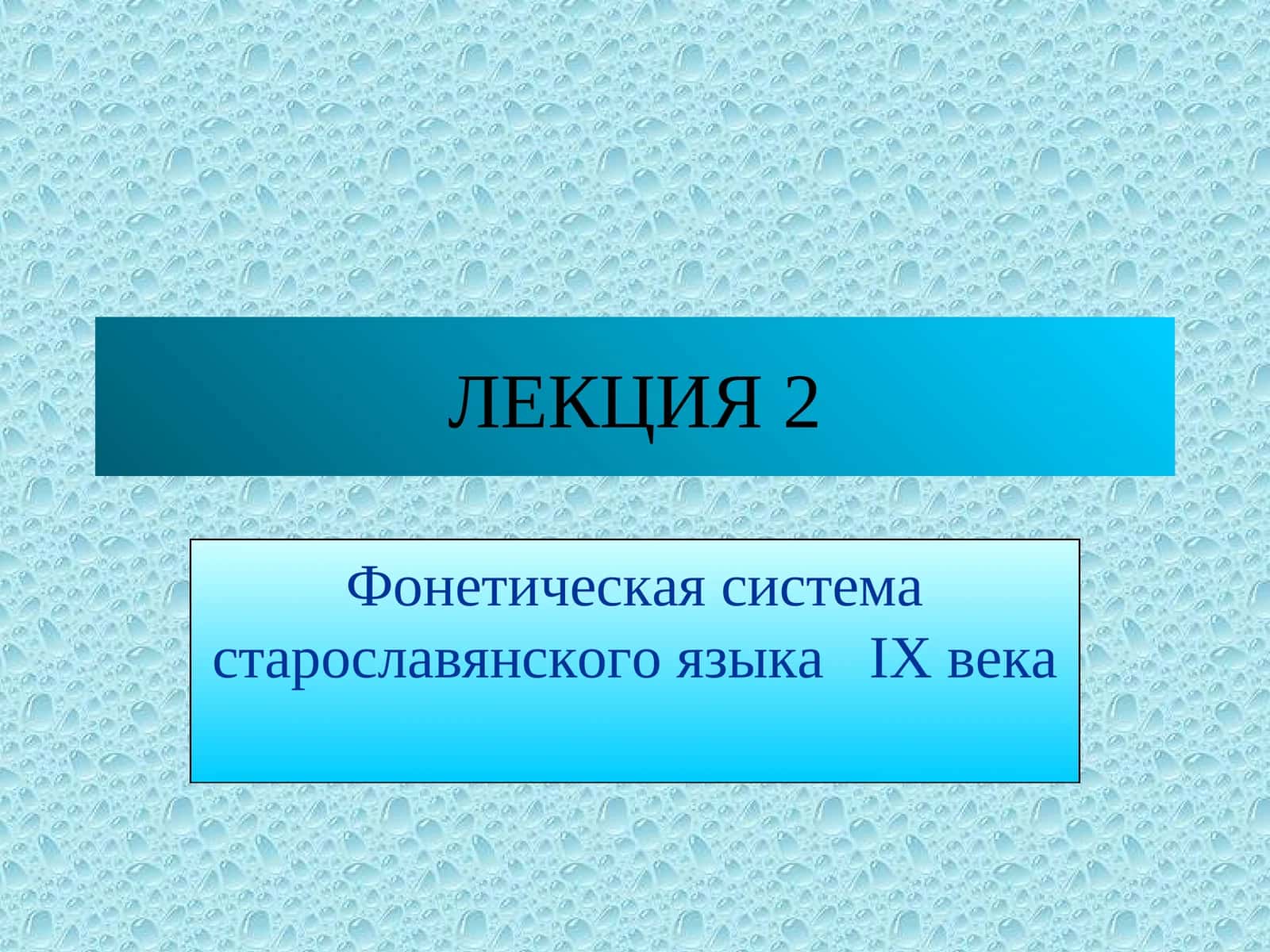 Фонетическая система старославянского языка IX века 1