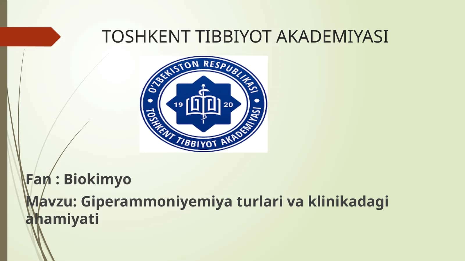 Giperammoniyemiya turlari va klinikadagi ahamiyati 1