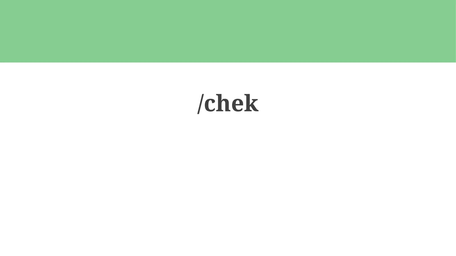 Chek 1