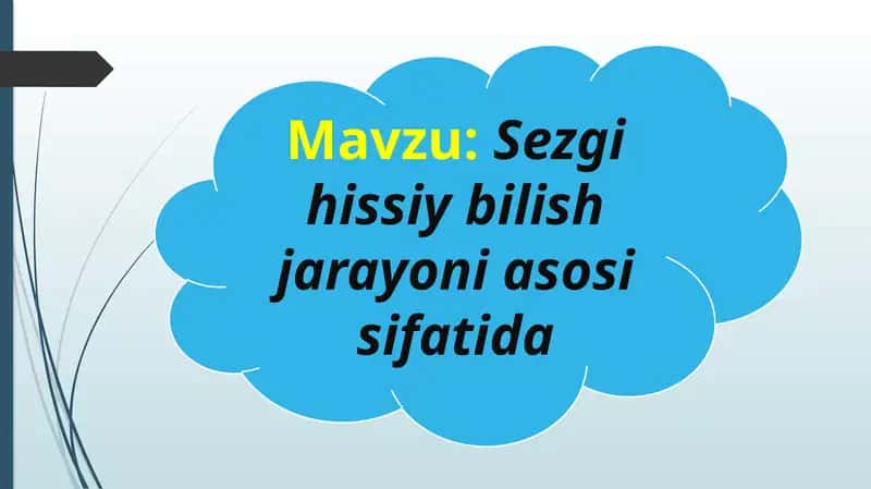Sezgi hissiy bilish jarayoni asosi sifatida 1