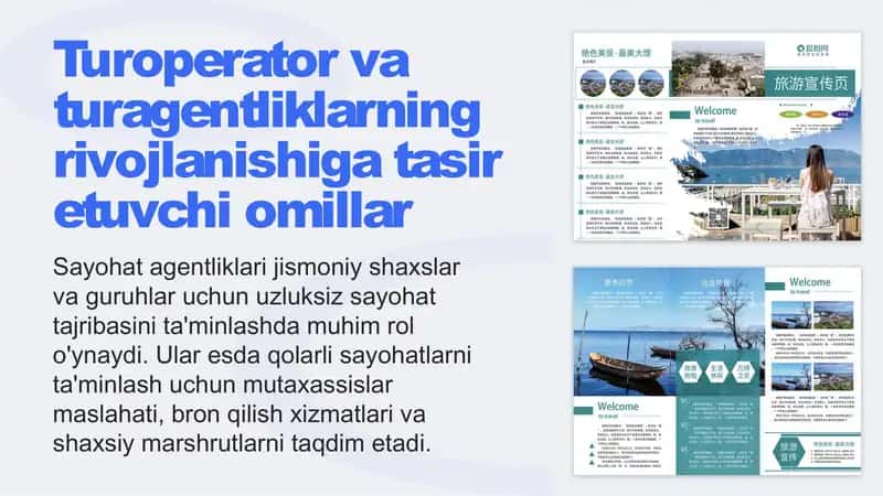 Turoperator va turagentliklarning rivojlanishiga tasir etuvchi omillar (2) 1