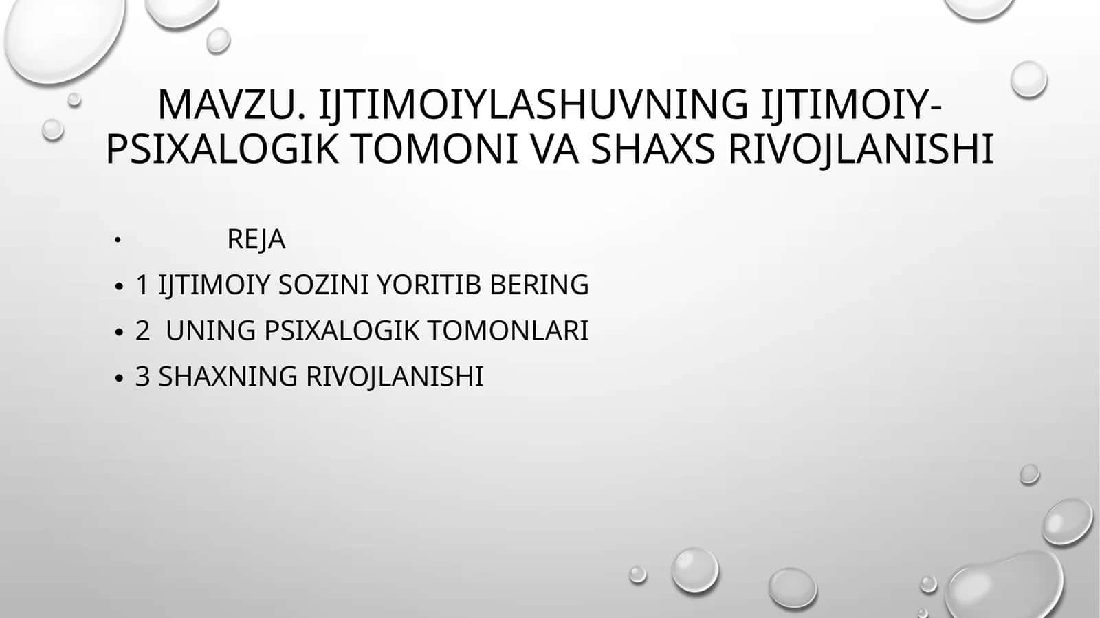Ijtimoiylashuvning ijtimoiy-psixologik tomoni va shaxs rivojlanishi 1