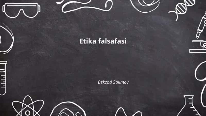 Etika falsafasi 1