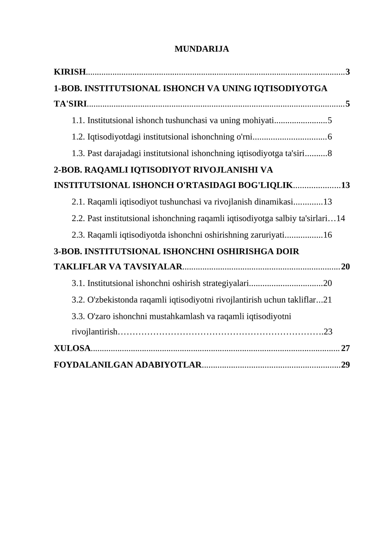 INSTITUTSIONAL ISHONCH VA UNING IQTISODIYOTGA TA'SIRI 1