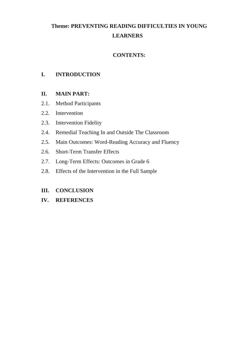 PREVENTING READING DIFFICULTIES IN YOUNG LEARNERS 1
