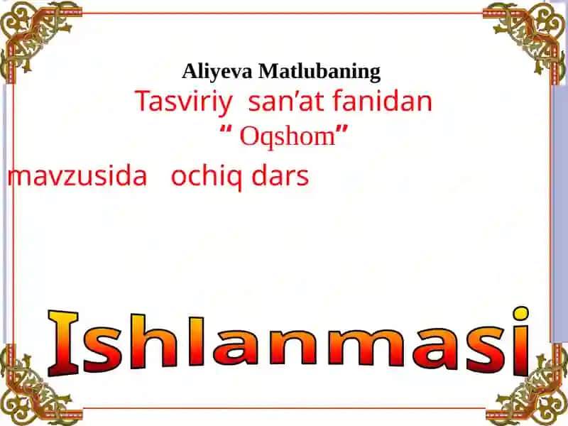 Oqshom