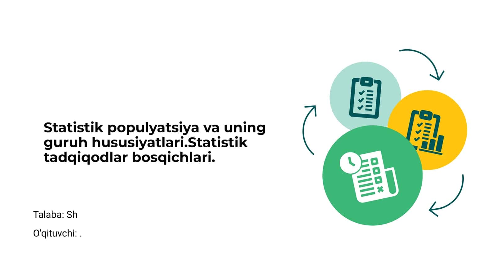 Statistik Populyatsiya va uning Guruh Hususiyatlari 1