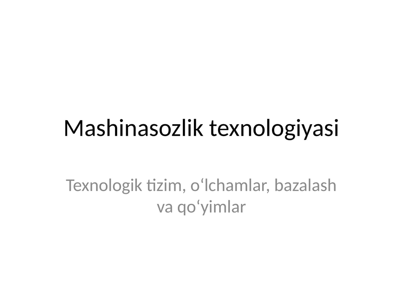 mashinasozlik 1