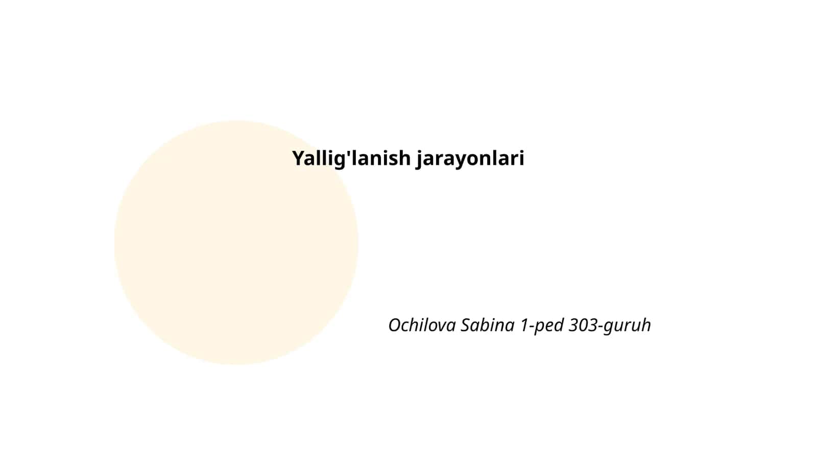 Yallig'lanish jarayonlari 1