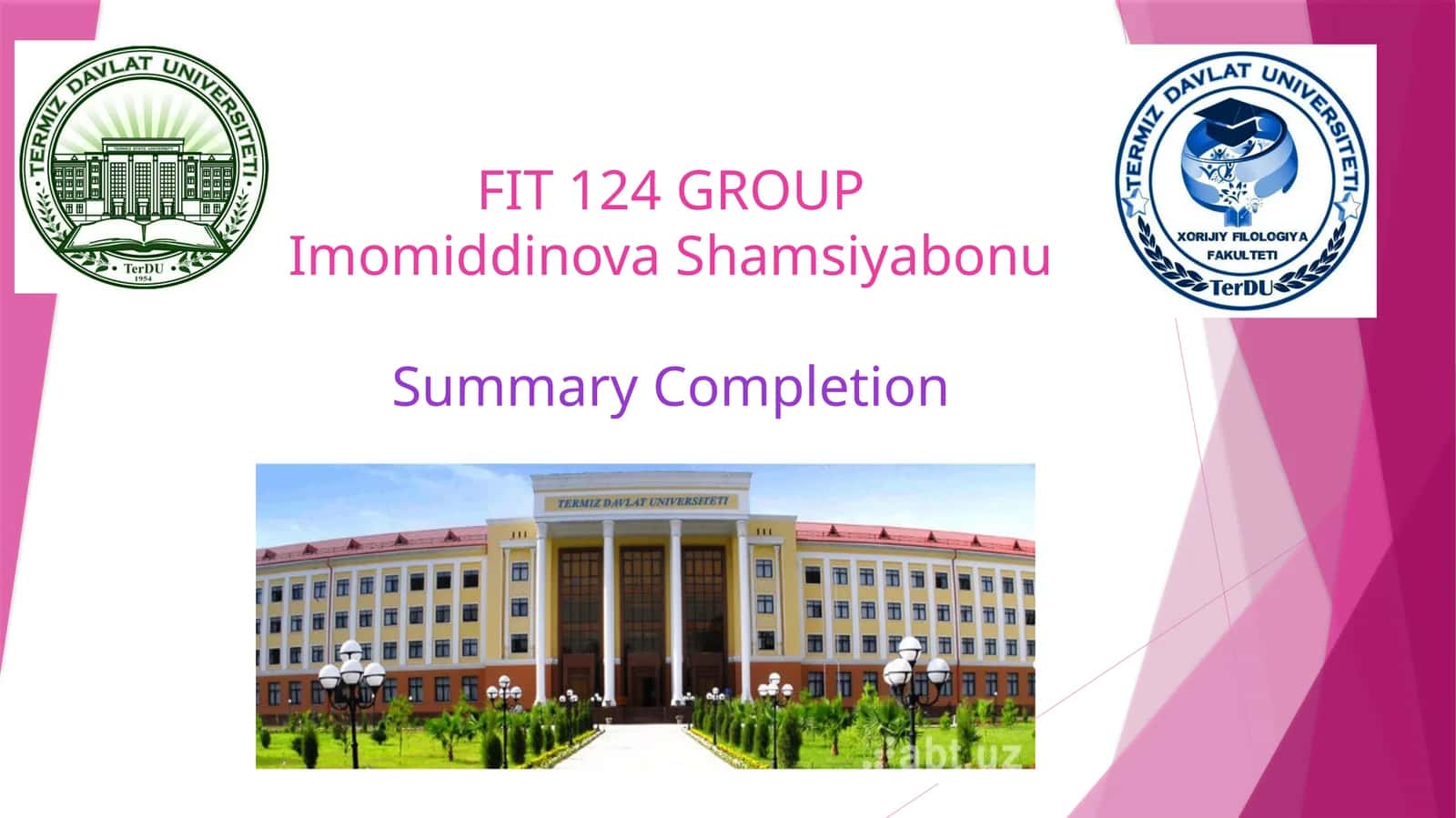 Summary Completion 1