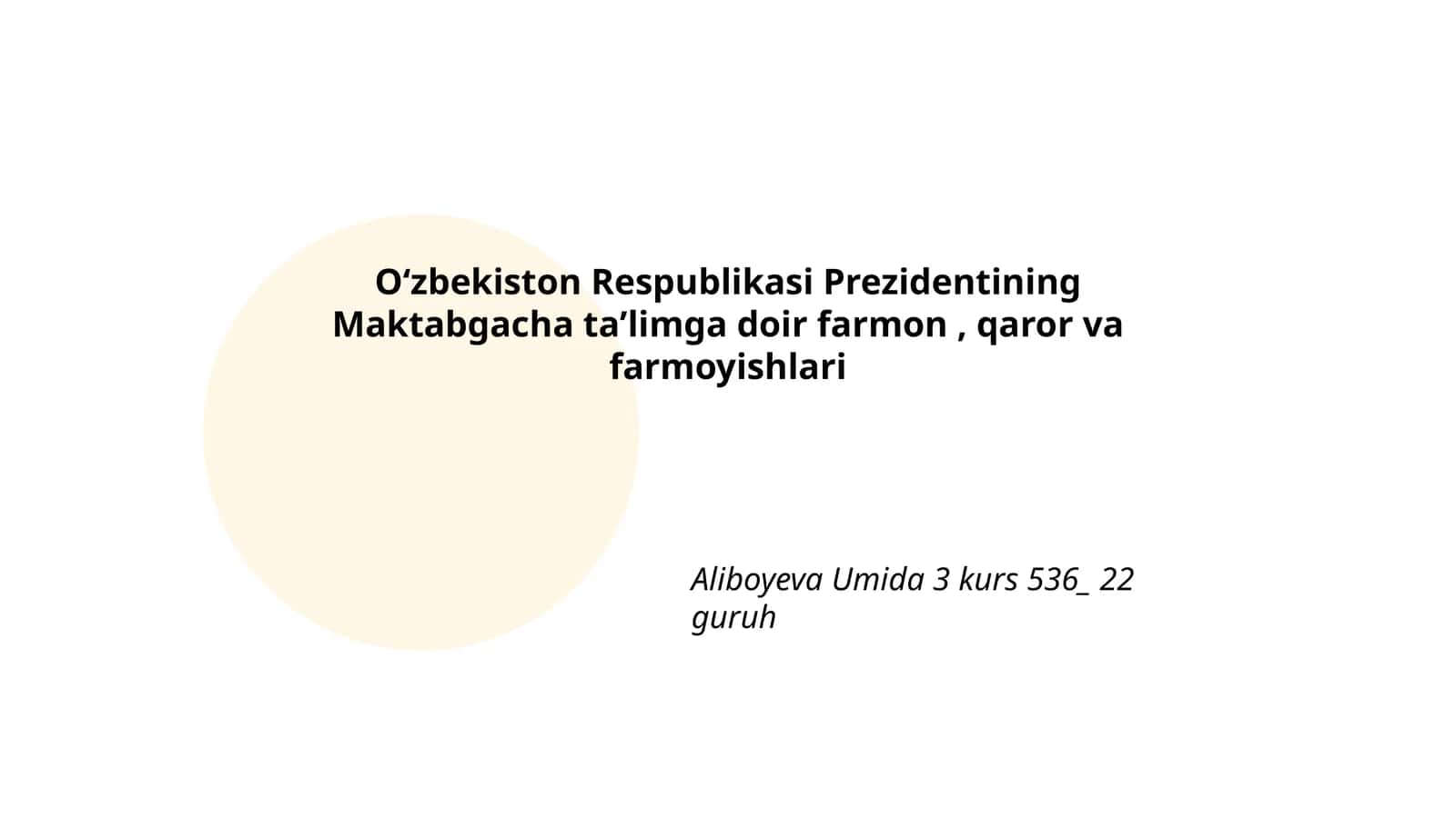 Maktabgacha ta'lim rivojlantirish strategiyasi 1