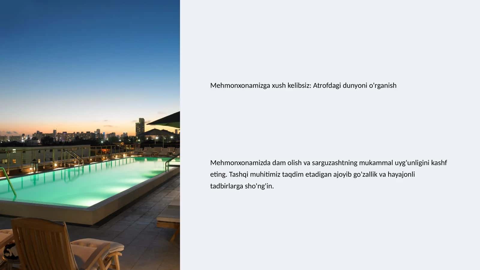 Mehmonxonamizga xush kelibsiz: Atrofdagi dunyoni o'rganish 1