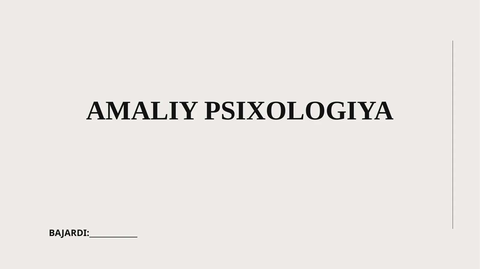 AMALIY PSIXOLOGIYA 1