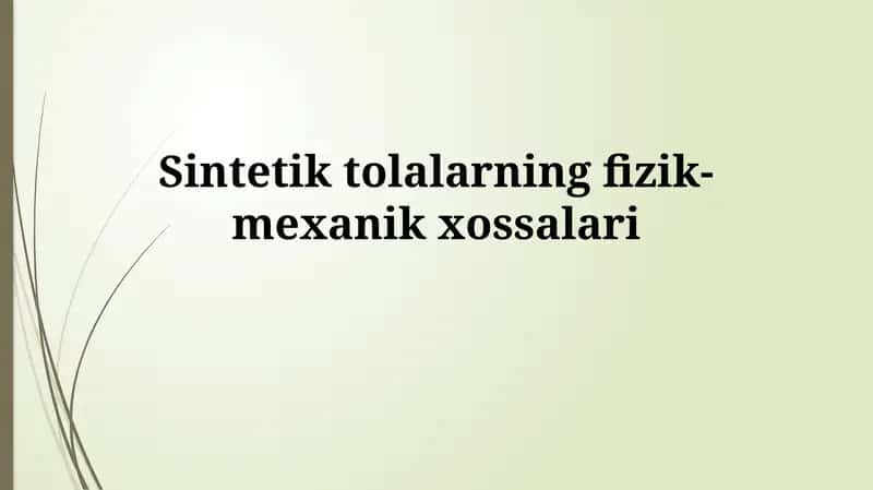 Sintetik tayanchlarning fizik-mexanik xossalari 1