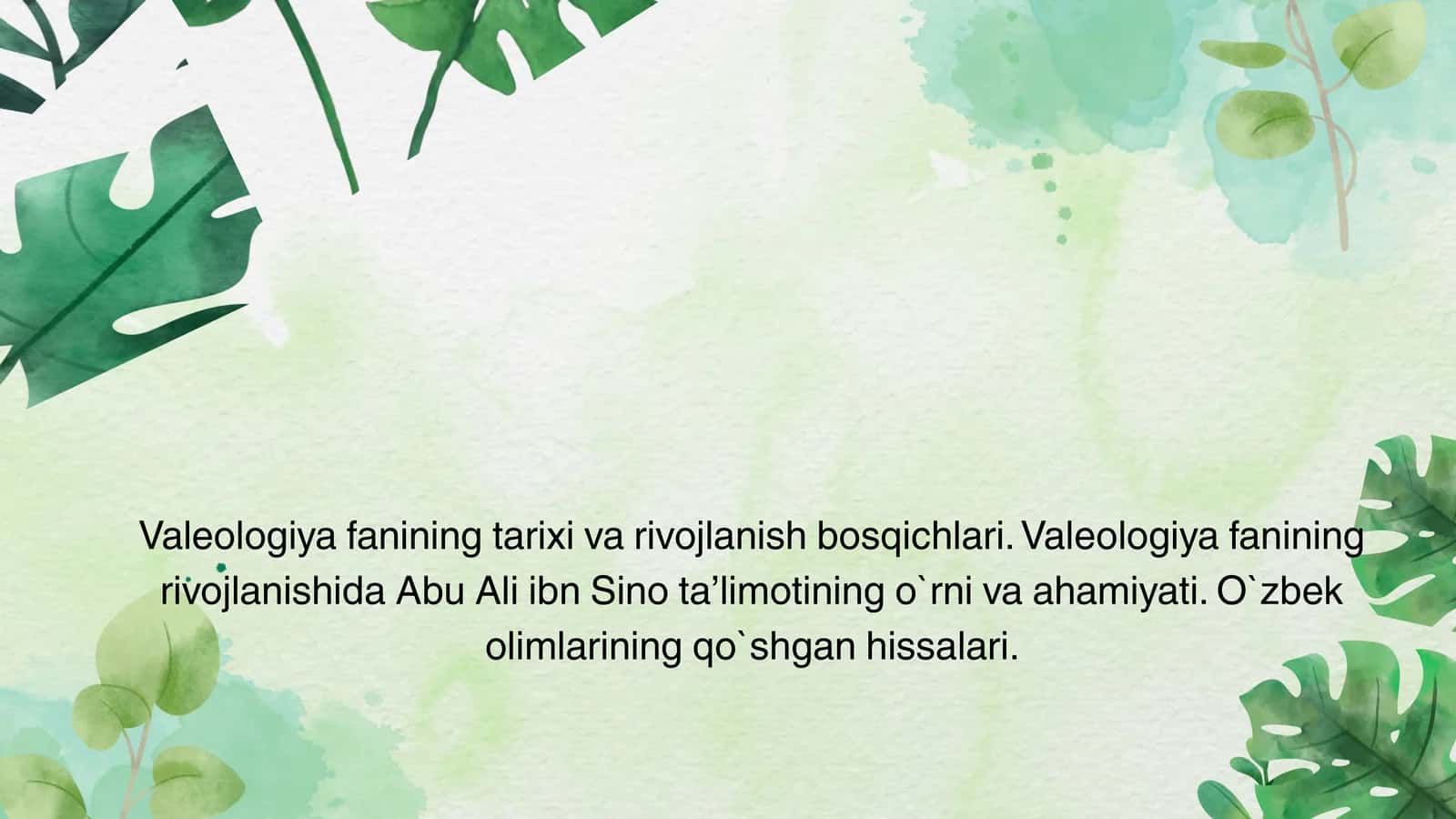 Valeologiya fanining tarixi va rivojlanish bosqichlari 1