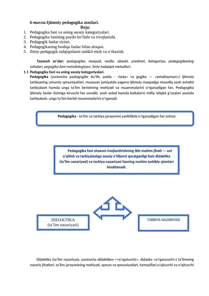 Ijtimoiy pedagogika asoslari 1
