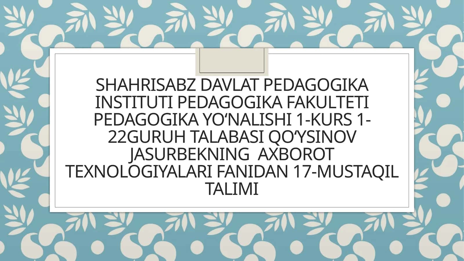 Pedagogik dasturiy vositalar yaratishga qoʻyiladigan talablar 1