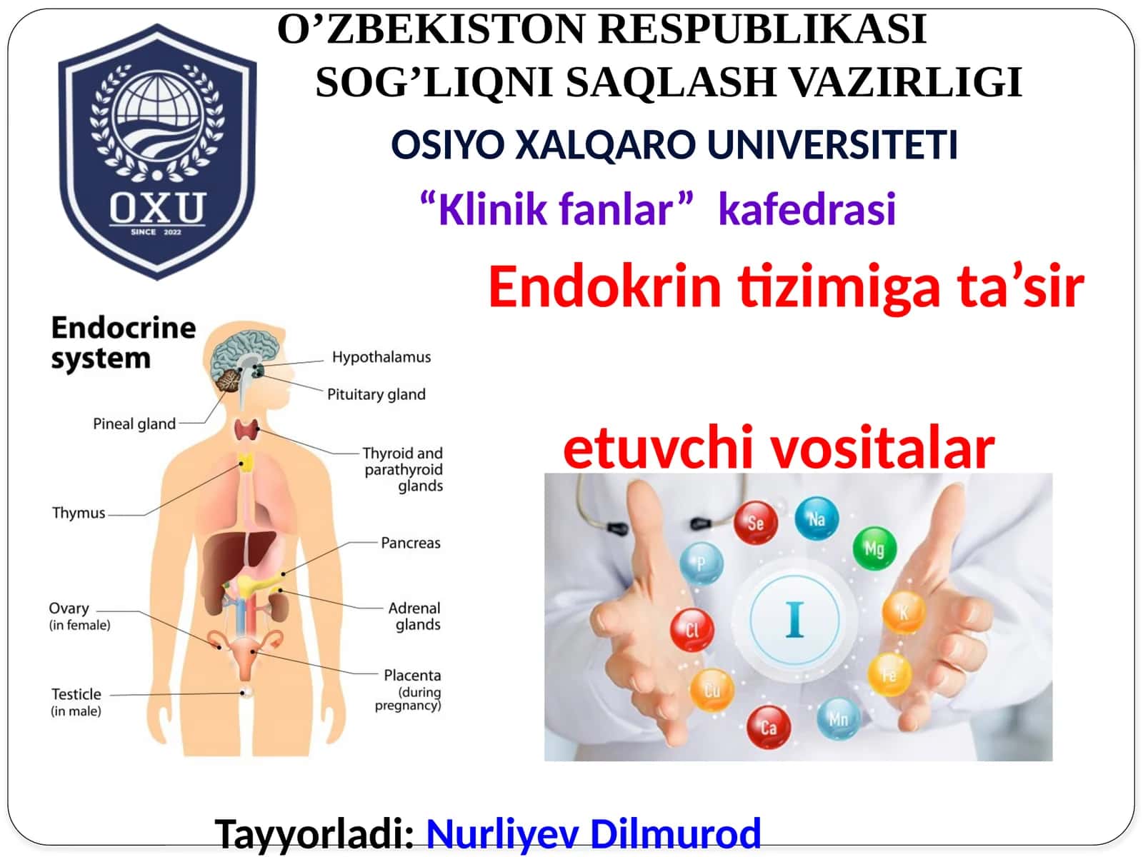 Endokrintizmiga ta'sir etuvchi vositalar 1