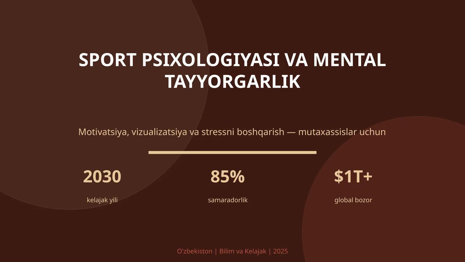 SPORT PSIXOLOGIYASI VA MENTAL TAYYORGARLIK 1
