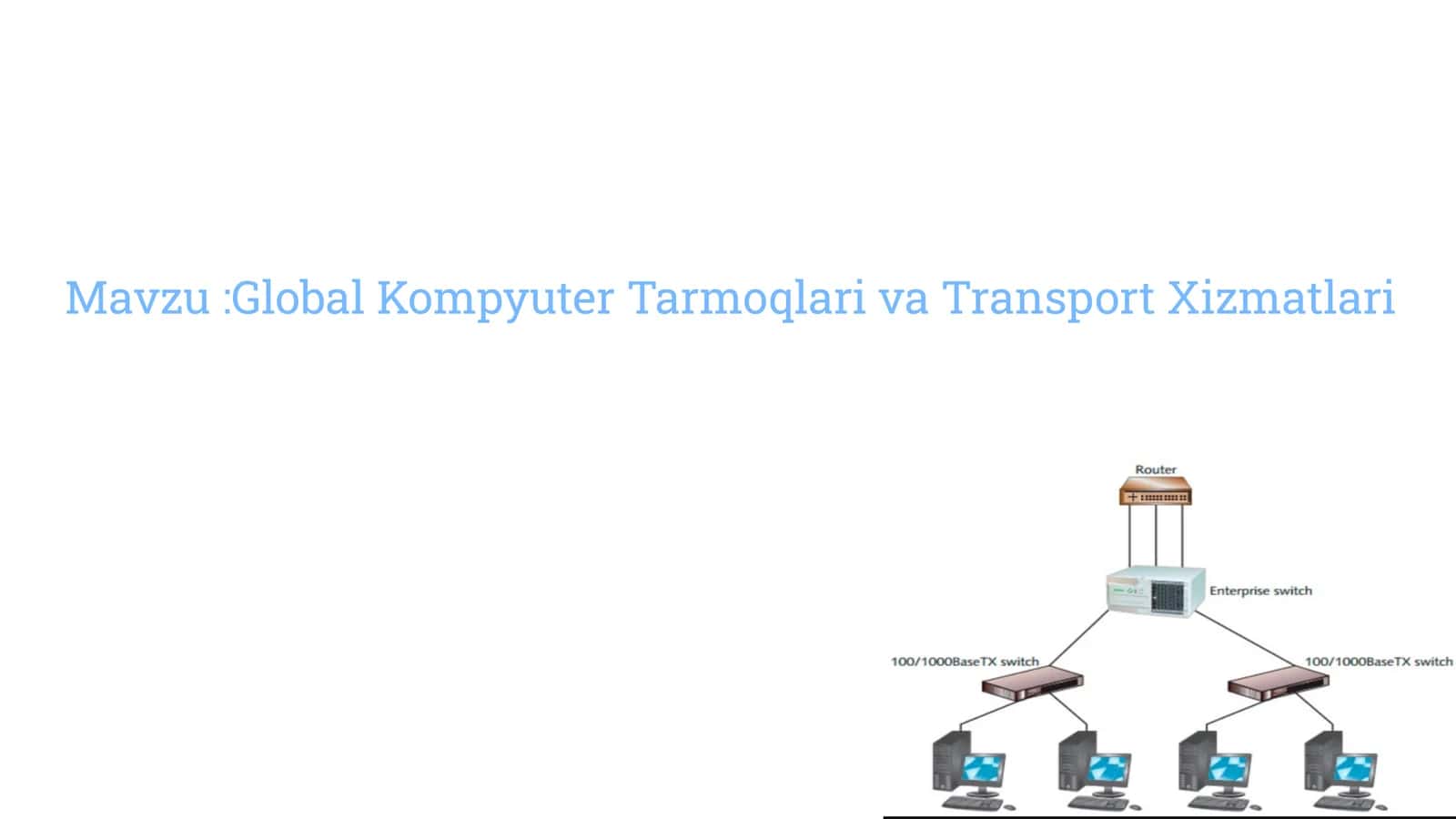 Global Kompyuter Tarmoqlari va Transport Xizmatlari 1