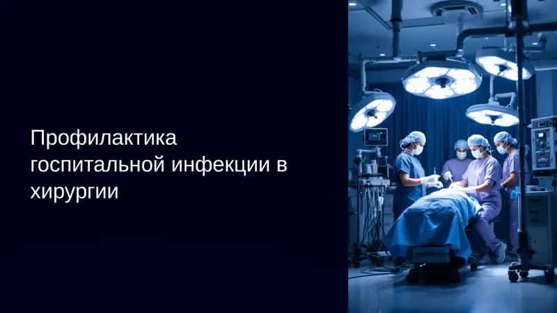 Профилактика госпитальной инфекции в хирургии 1