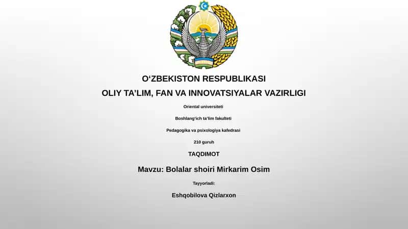 Mirkarim Osim: Hayot va Ijod Yo'li 1