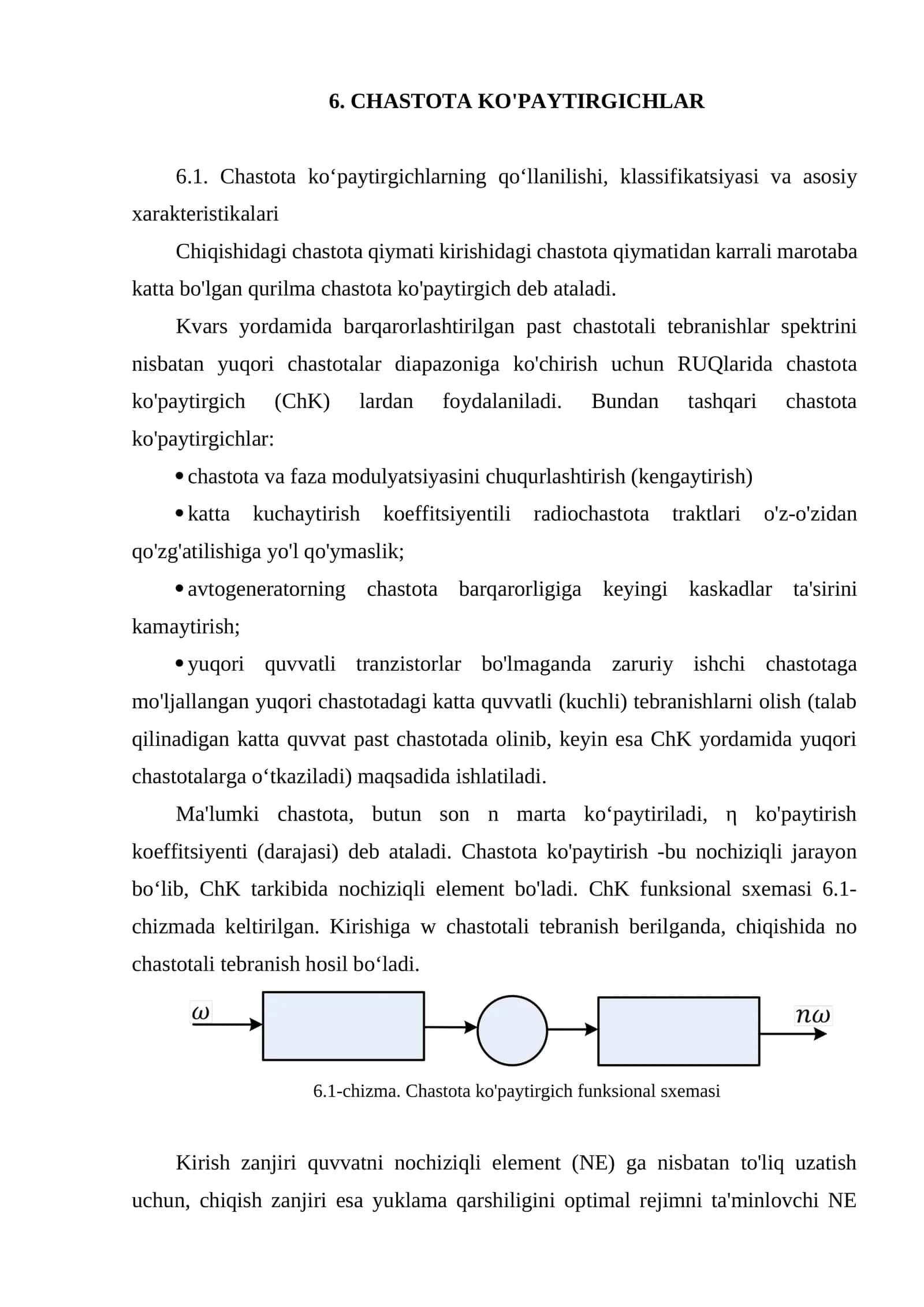 CHASTOTA KO'PAYTIRGICHLAR 1