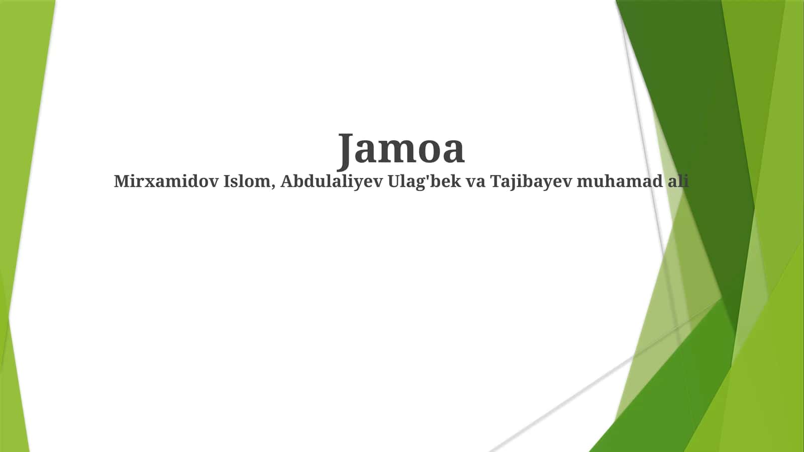 Jamoa 1