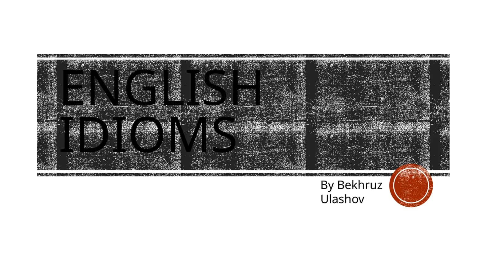 English Idioms 1