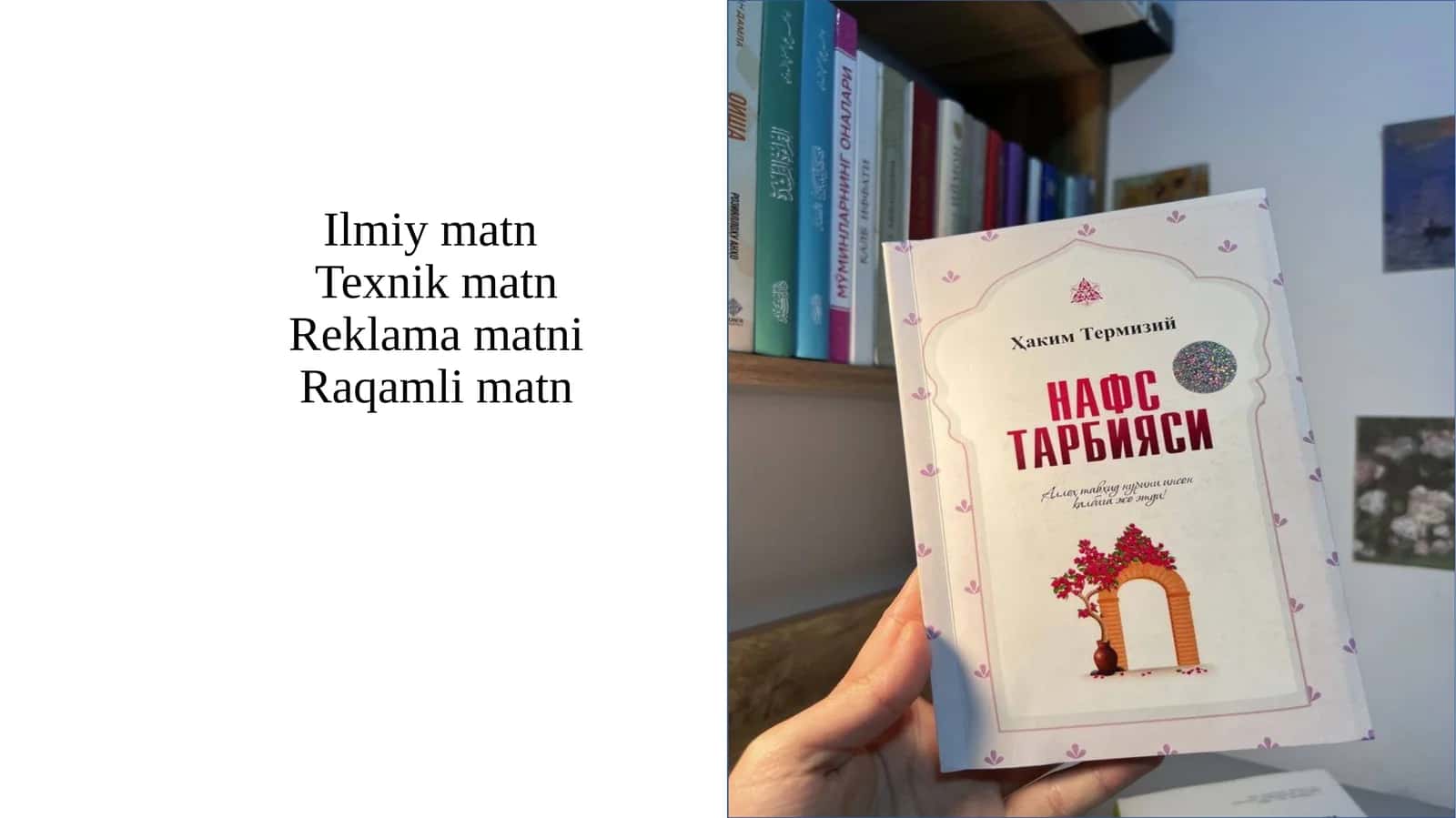 Ilmiy matn. Texnik matn. Reklama matni. Raqamli matn 1