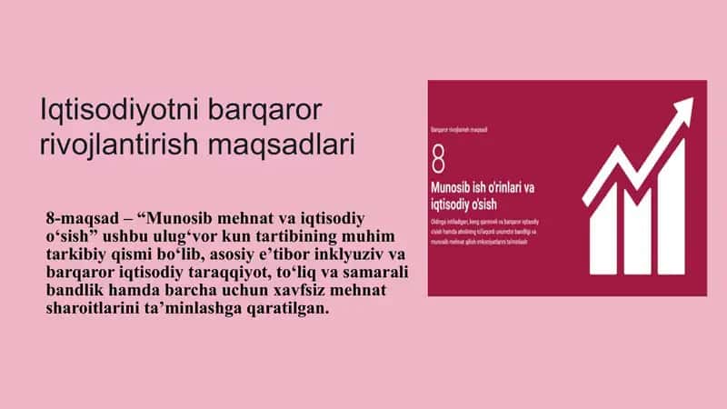 Iqtisodiyotni barqaror rivojlantirish 1