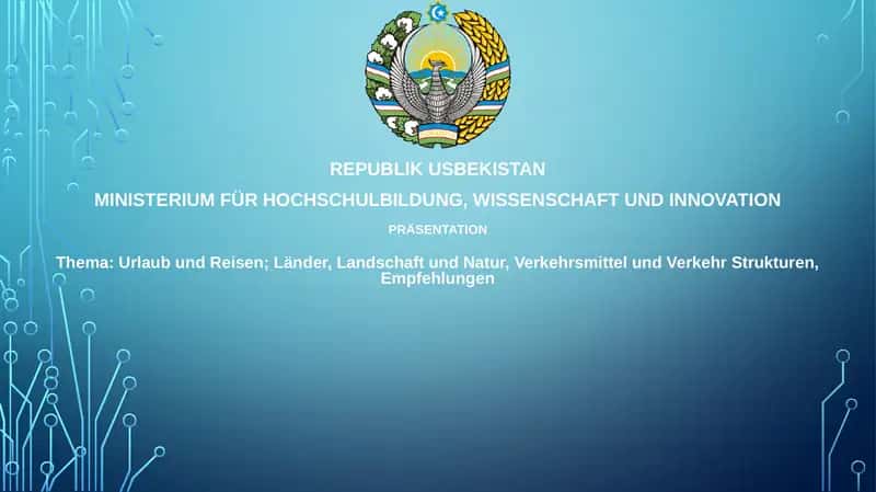 Urlaub und Reisen Präsentation 1