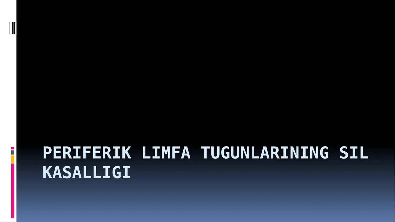 Periferik limfa tugunlarining sil kasalligi 1