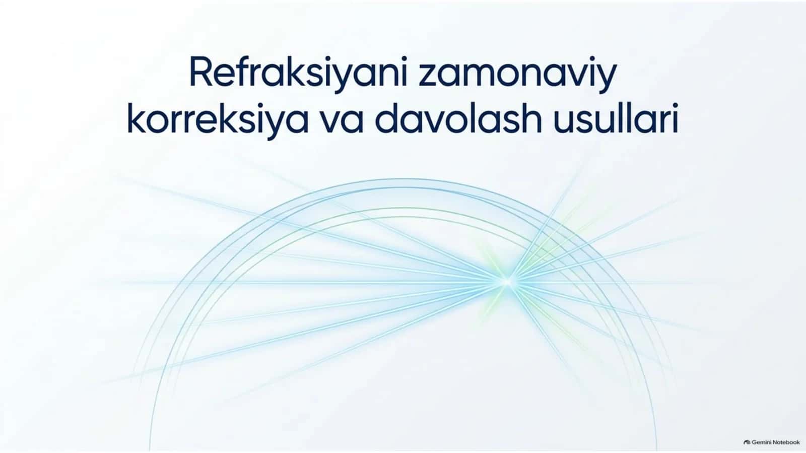 Refraksiyaning zamonaviy korreksiya va davolash usullari | 15 slayd 1