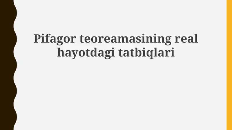 Pifagor teoremasi 1
