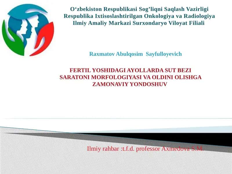 SUT BEZI SARATONI MORFOLOGIYASI VA OLDINI OLISHGA ZAMONAVIY YONDOSHUV 1