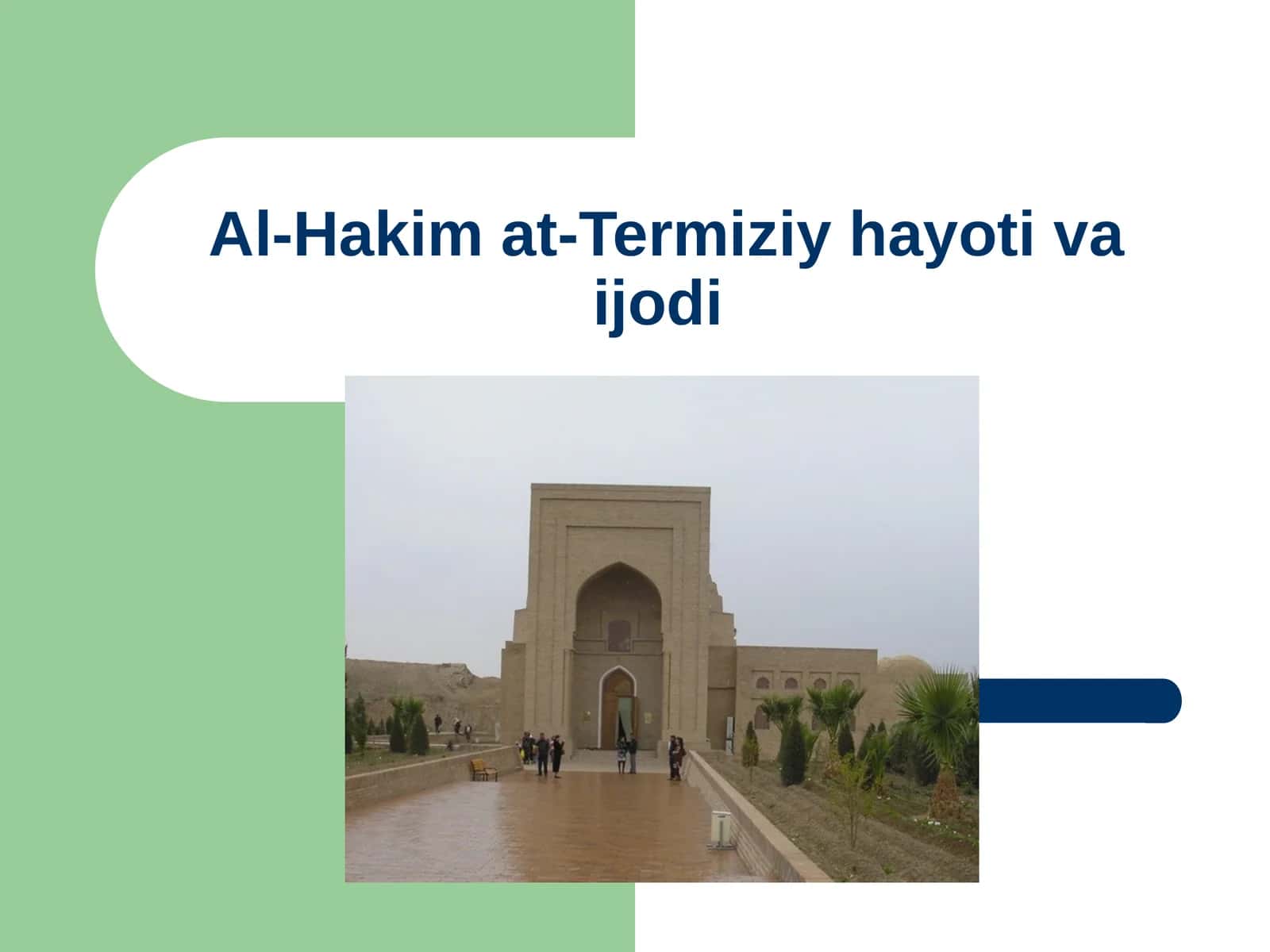 Al-Hakim at-Termiziy hayoti va ijodi 1
