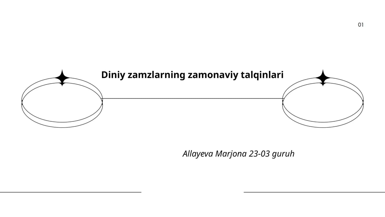 Diniy zamzlarning zamonaviy talqinlari 1