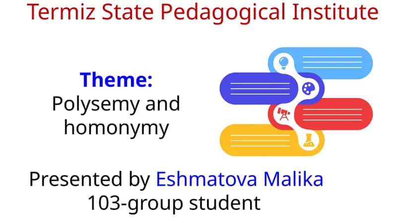 Polysemy and Homonymy 1