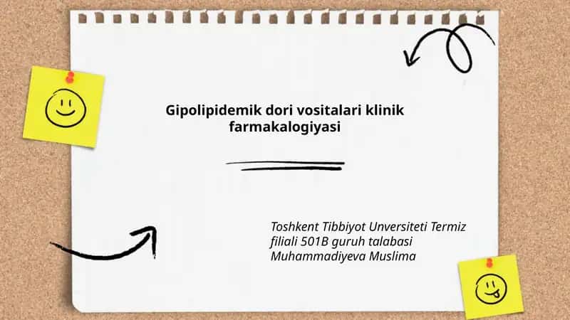 Gipolipidemik dori vositalari klinik farmakalogiyasi 1