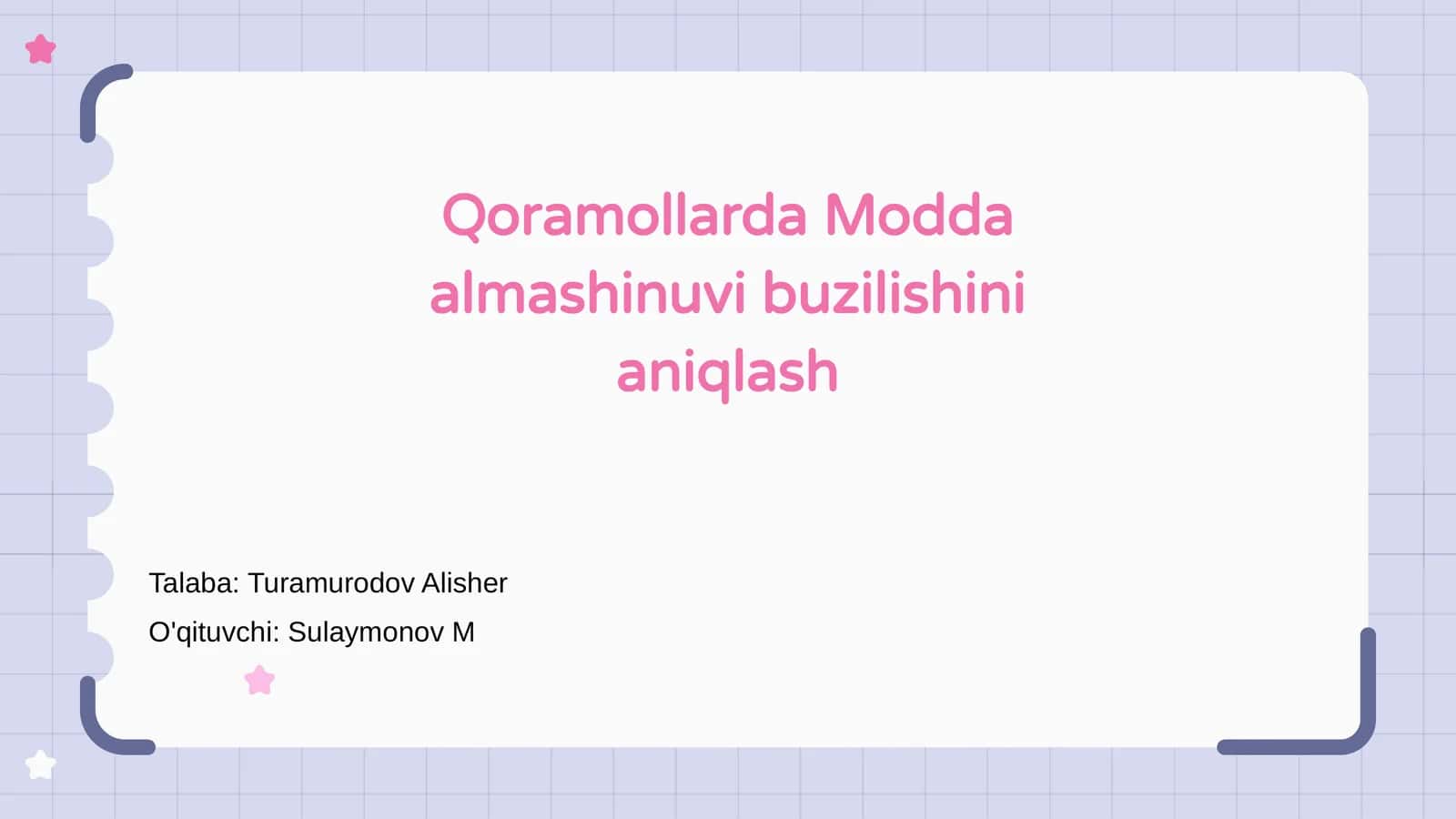 Qoramollarda Modda almashinuvi buzilishini aniqlash 1