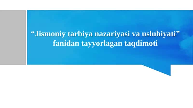 Egiluvchanlik va uni tarbiyalashning uslubiy asoslari 1