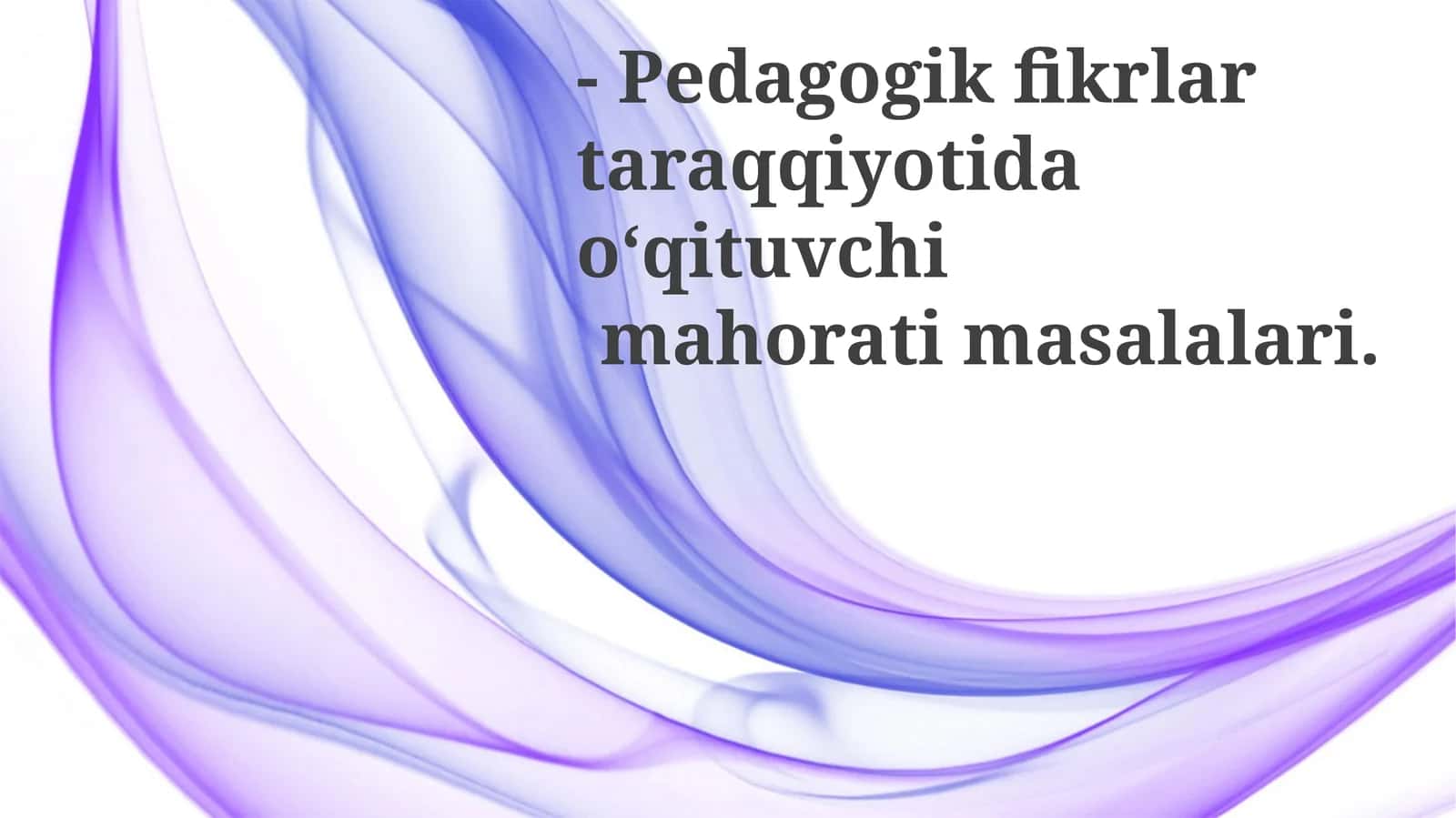 Pedagogik fikr rivojlanishida kompetensiya masalalari 1