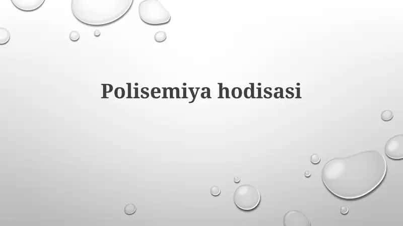 Polisemiyahodisasi 1