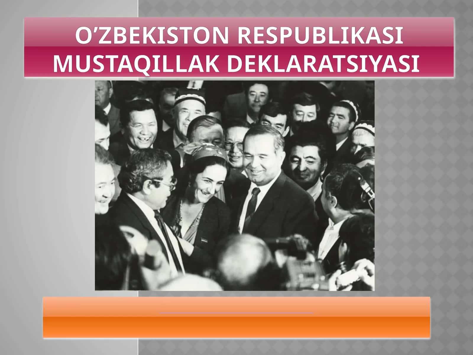 O’zbekiston Respublikasi Mustaqillak deklaratsiyasi 1