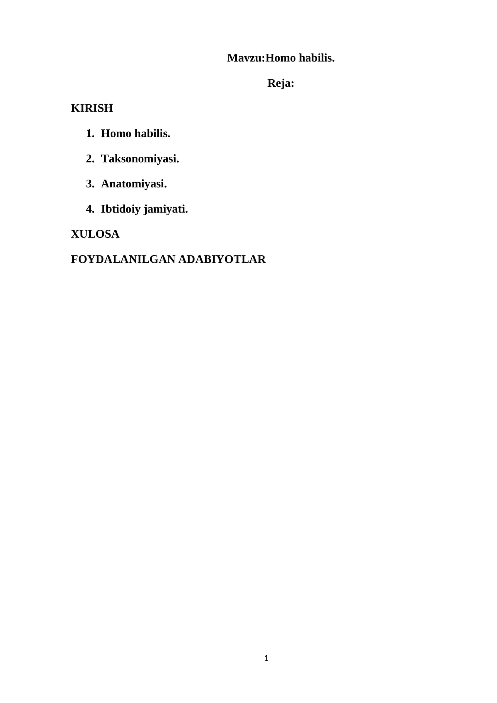 Homo habilis 1