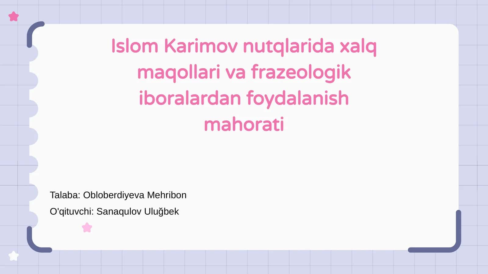 Islom Karimov nutqlarida xalq maqollari va frazeologik iboralardan foydalanish mahorati 1