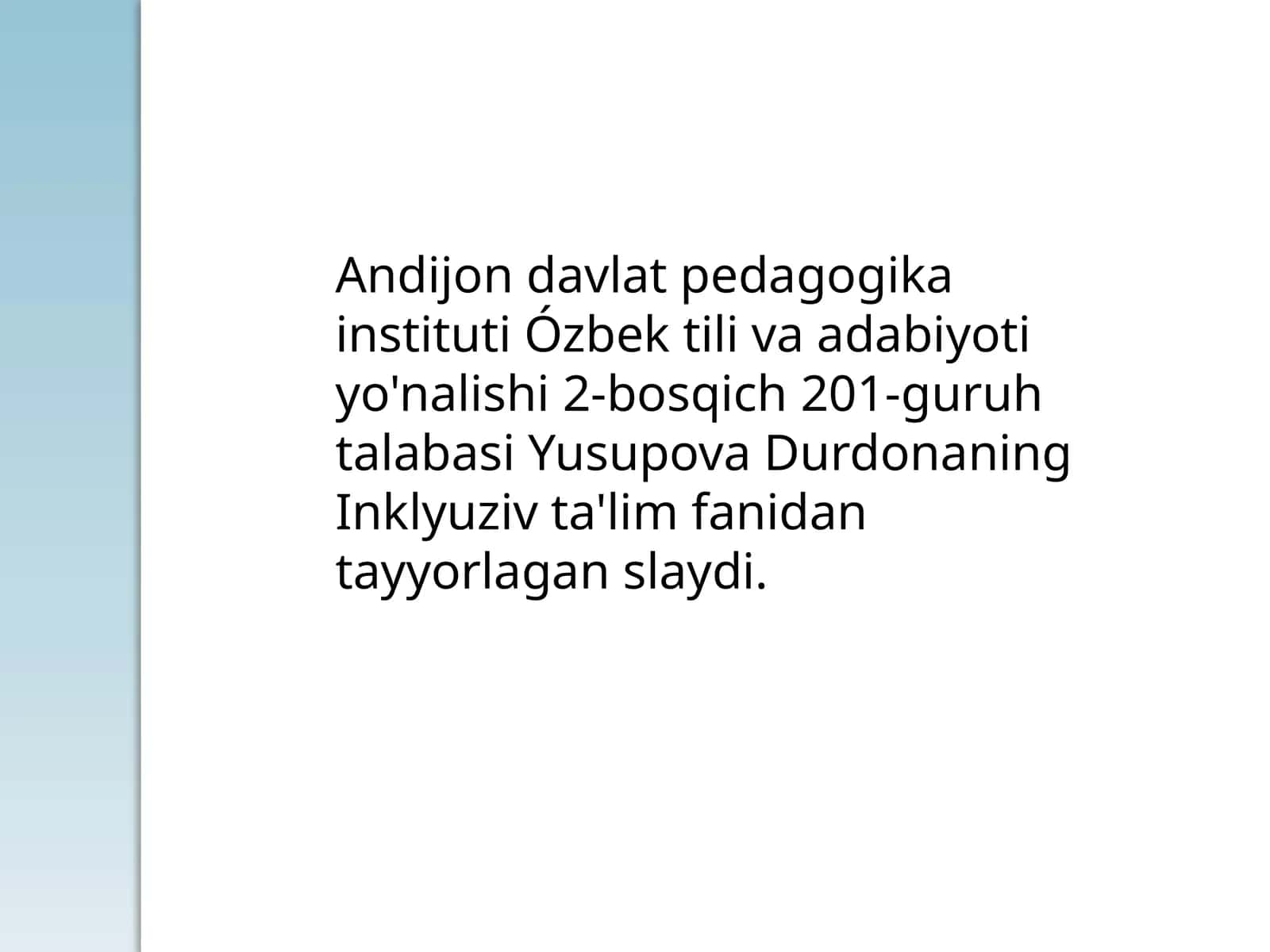 Inklyuziv ta'limda hamkorlik qilish tamoyili 1