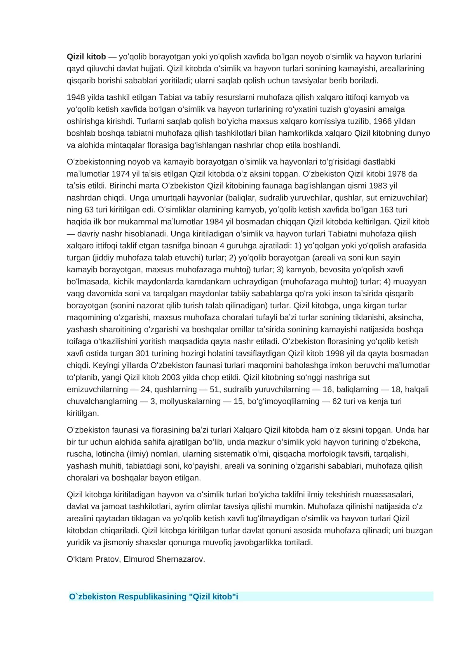 Qizil kitob 1
